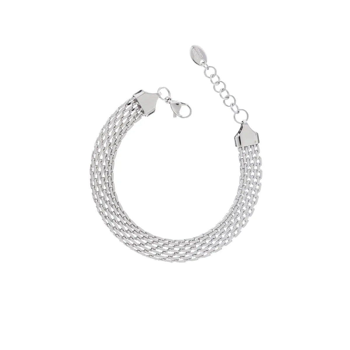 Silver Braided Bracelet Three Sixty