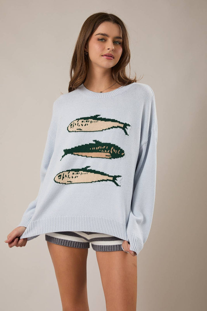 Naomi Sardines Sweater - Blue