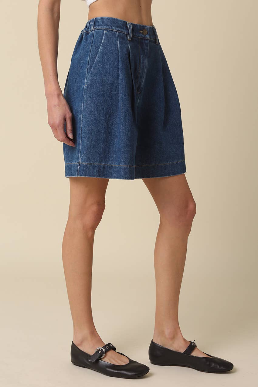 Jaida Denim Bermuda Shorts