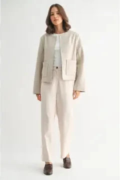 Cropped Wool Jacket