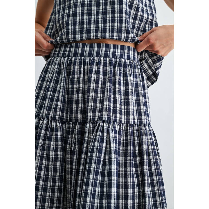 Belle Gingham Midi Skirt