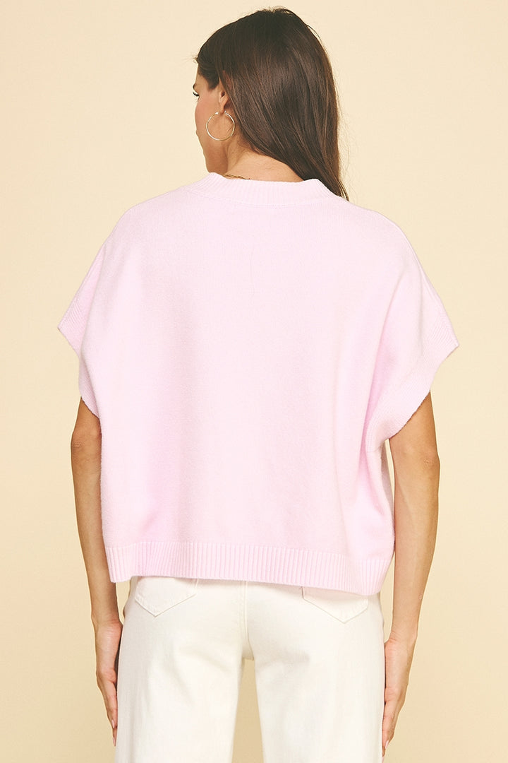 Aleyah Dropped Shoulder Sweater Top