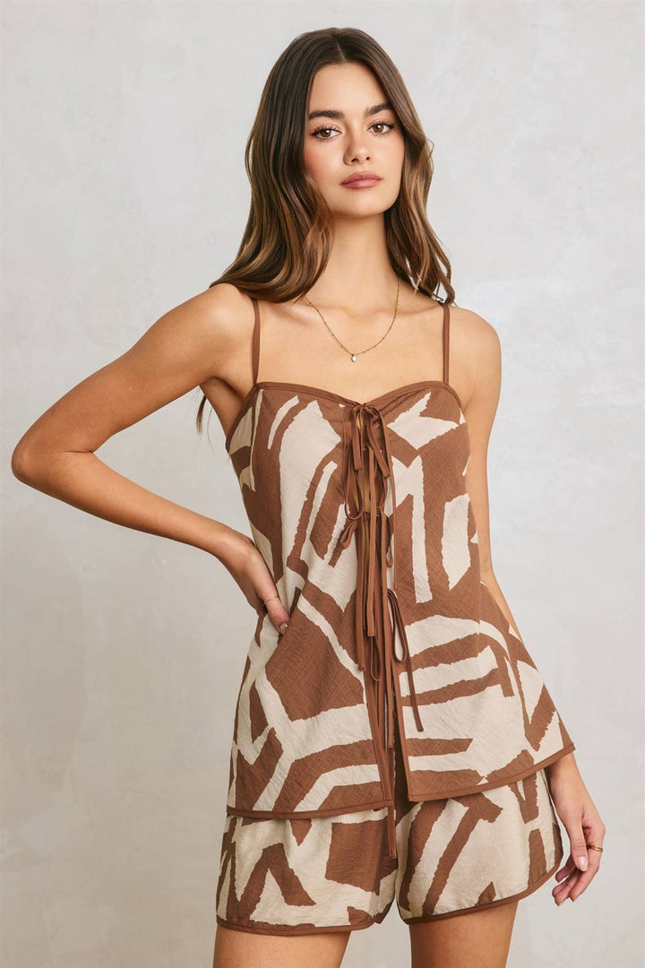 Palm Tree Pattern Top