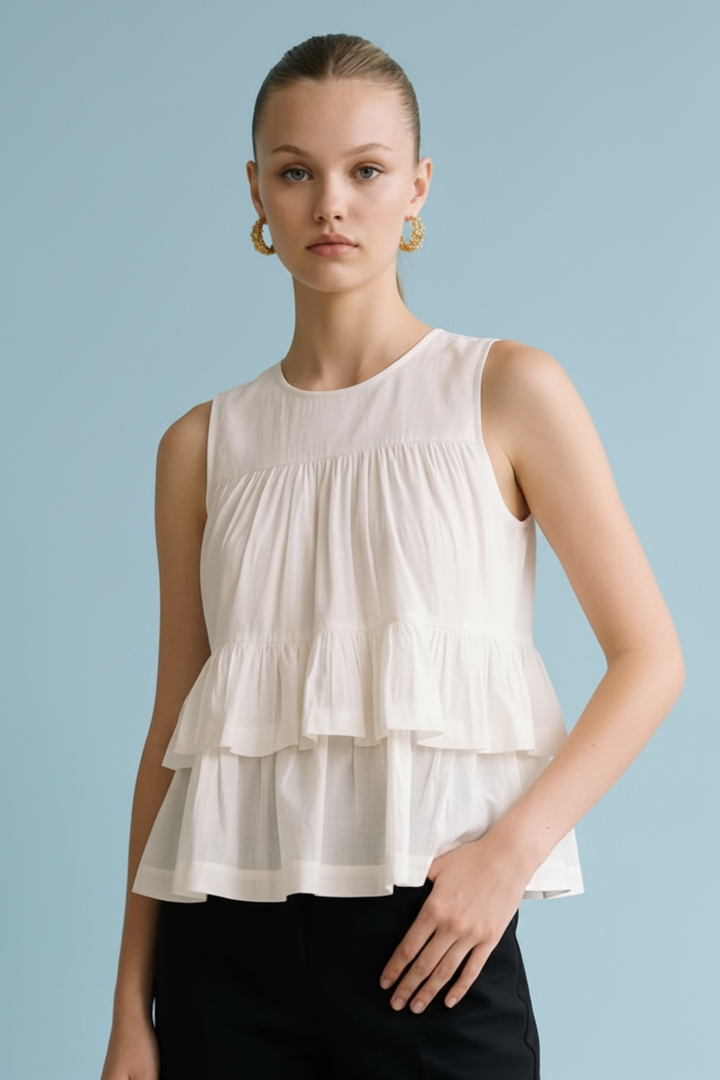 Alicia Tiered Ruffle Blouse
