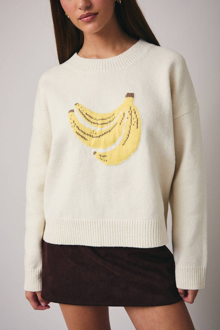 Banana Graphic Sweater