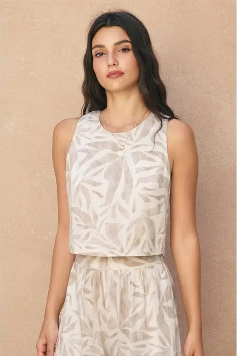 Cami Tie Back High Neck Top