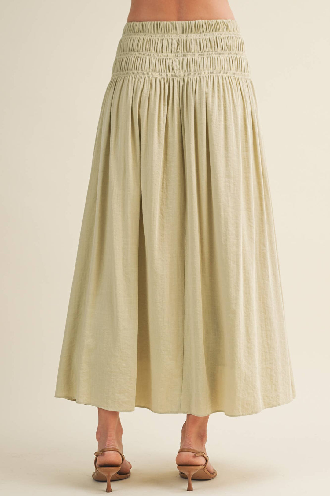 Marie Smocked Maxi Skirt