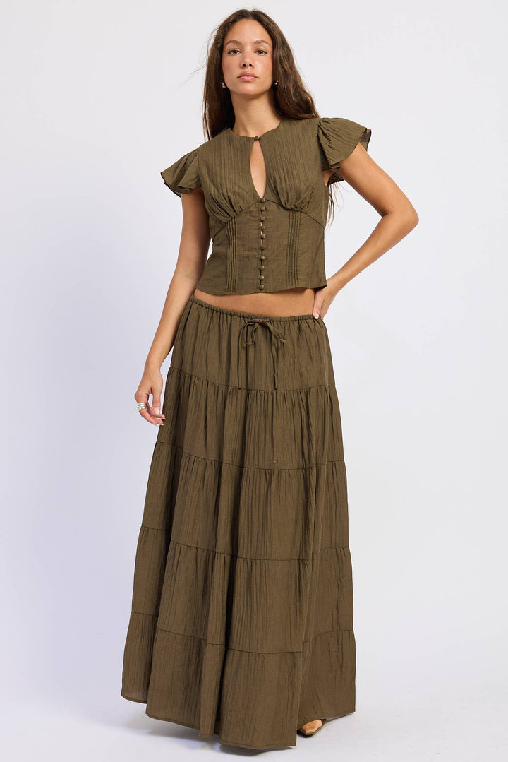 Charlotte Tiered Maxi Skirt