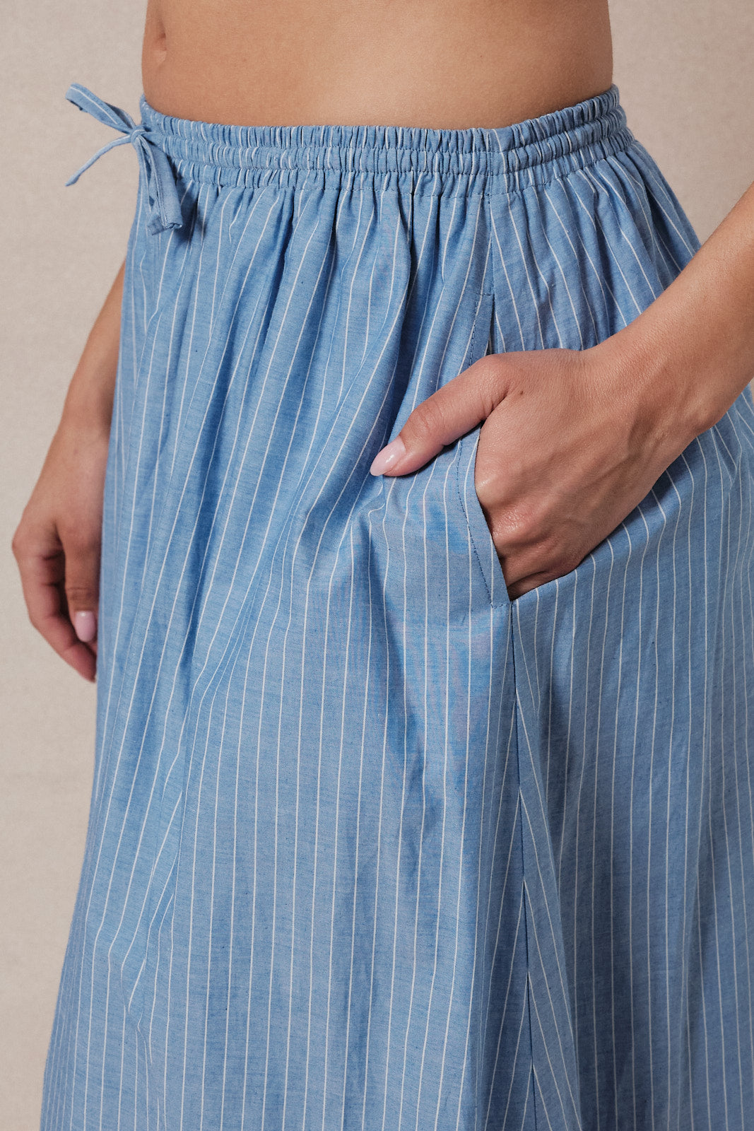 Mari Striped Maxi Skirt