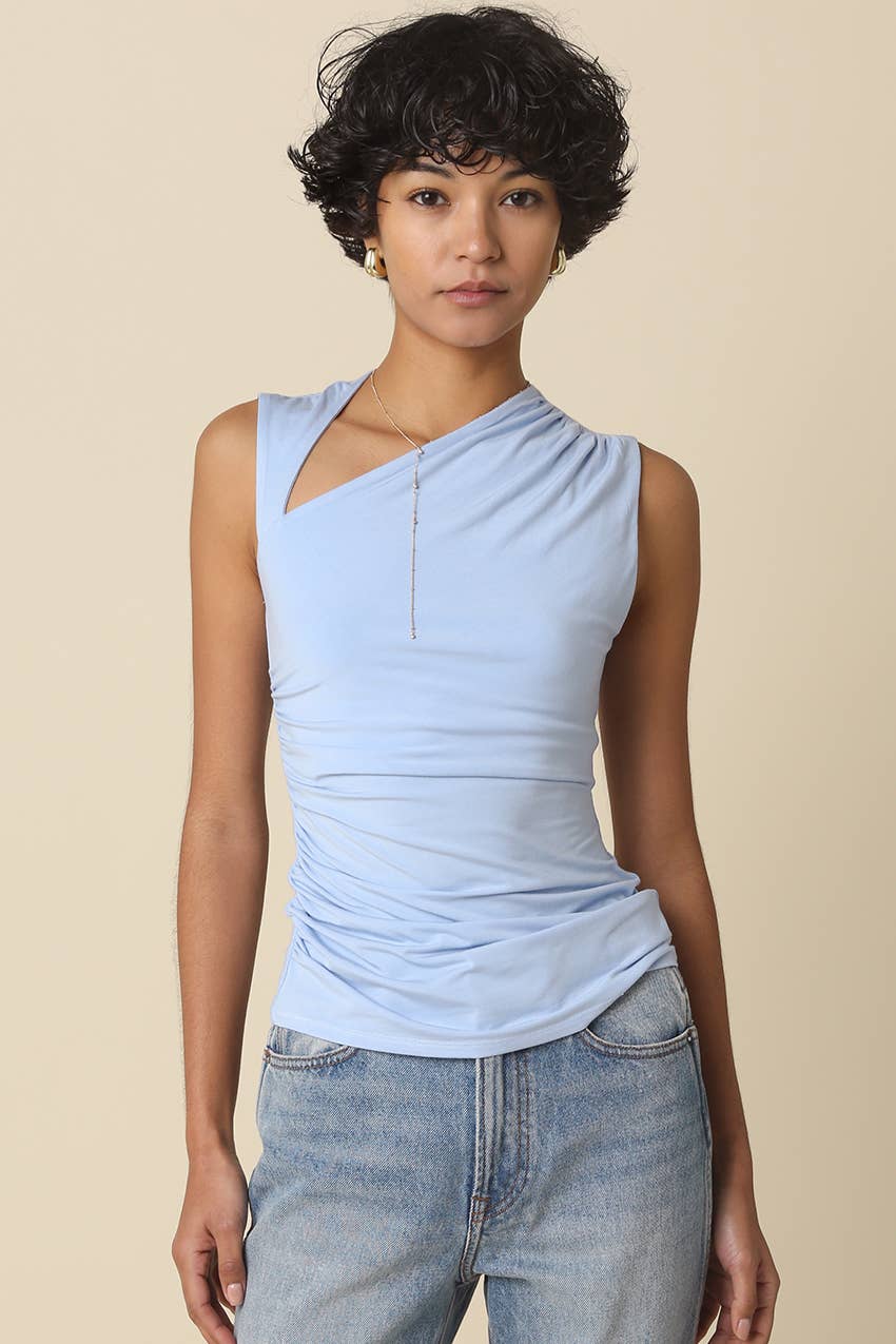 Mia Asymmetrical Neck Top