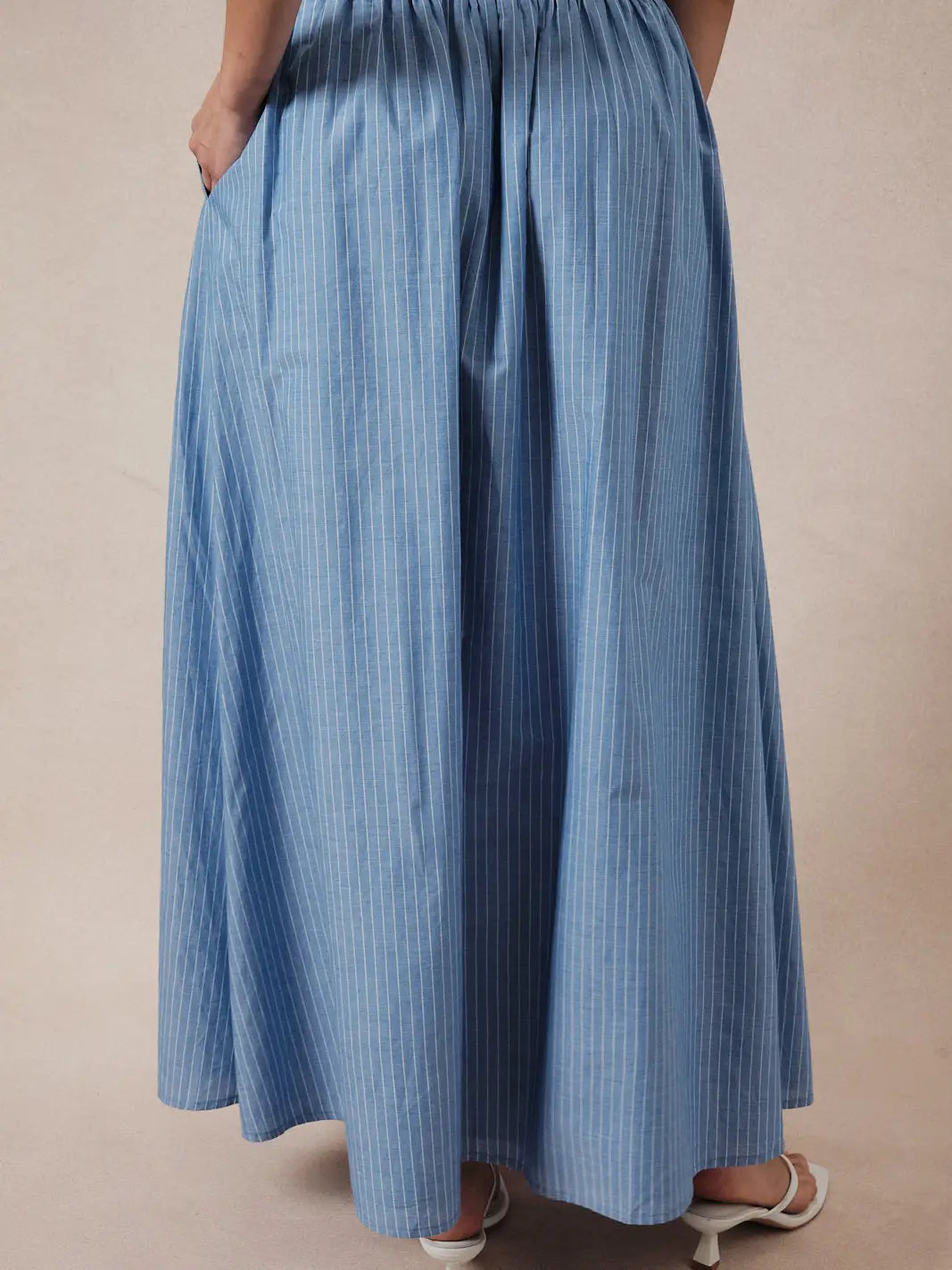 Mari Striped Maxi Skirt