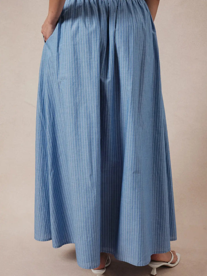 Mari Striped Maxi Skirt