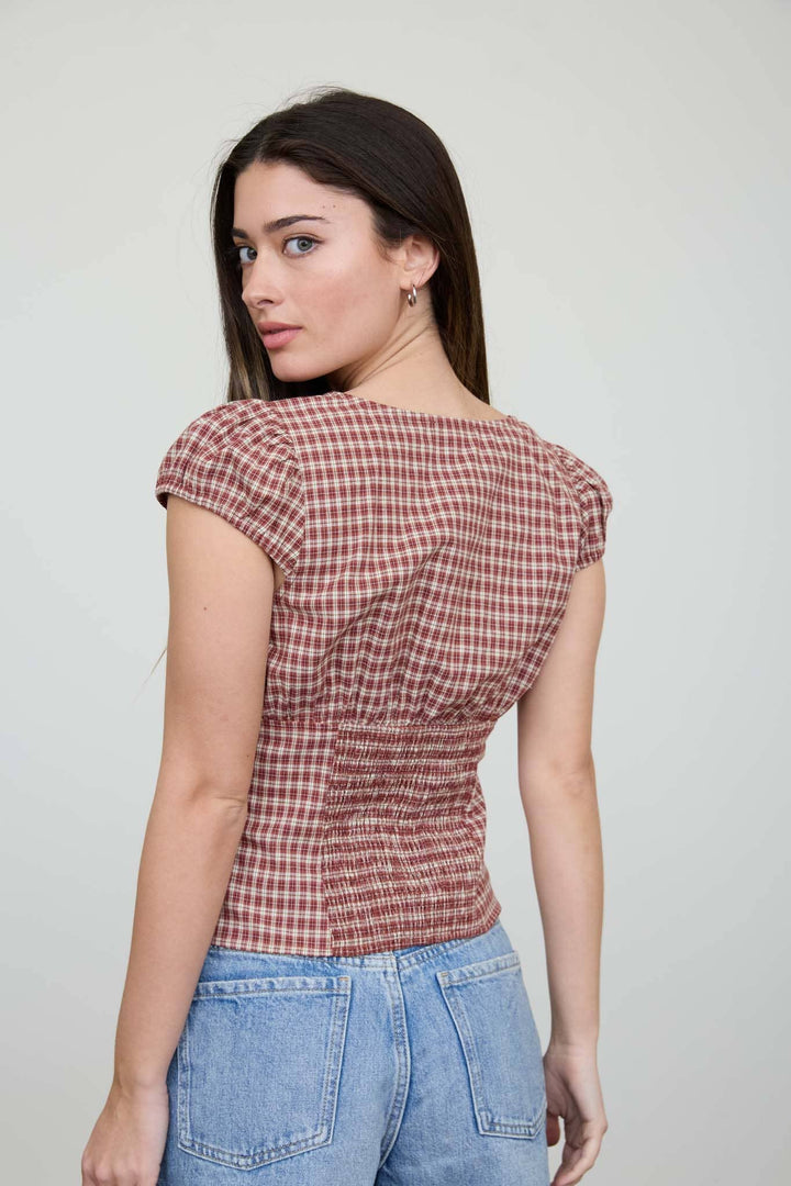 Charley Plaid Top