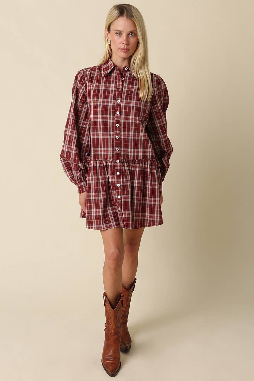 Luci Plaid Mini Dress