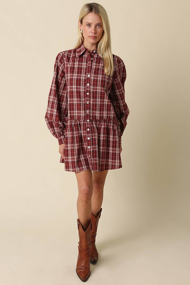 Luci Plaid Mini Dress