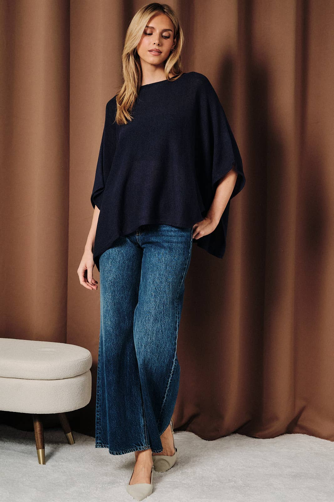 Lia Sweater Cape Top