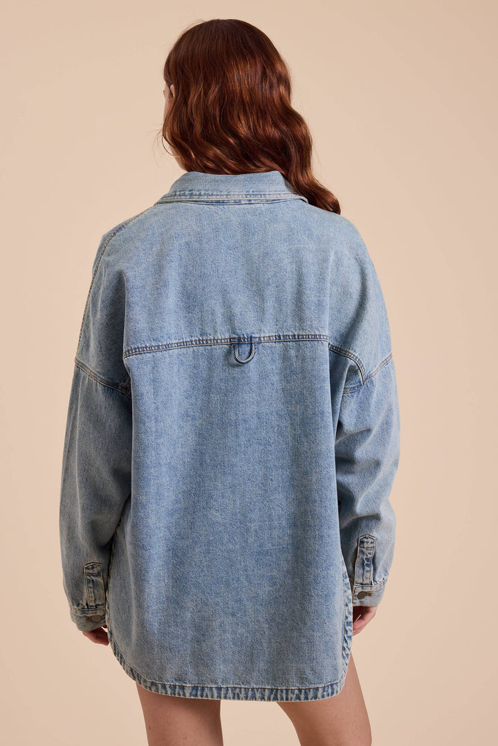Bluebelle Snap Button Denim Shacket