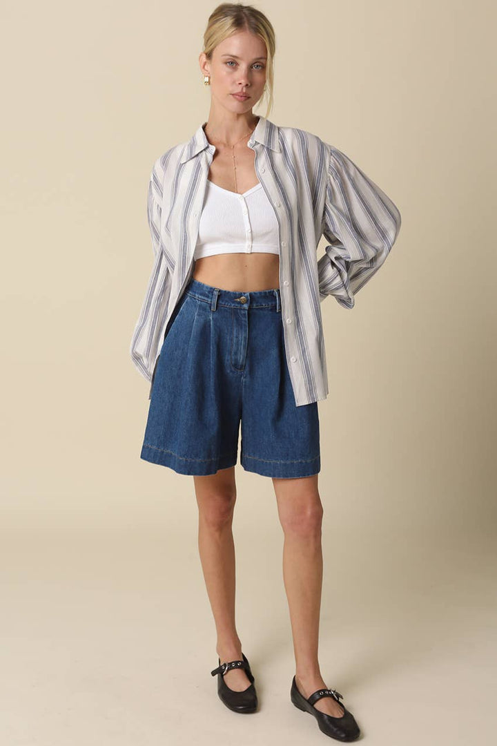 Jaida Denim Bermuda Shorts