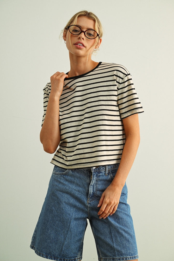 Bri Essential Striped Tee