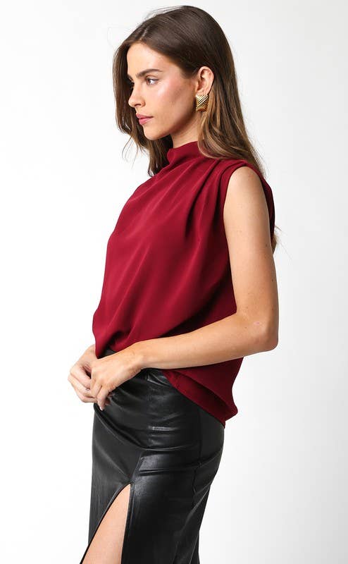 Denise Mock Neck Top