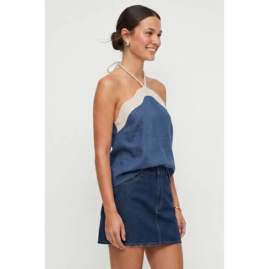 Josie Linen Halter Top
