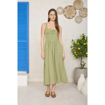 Hanna Corset Midi Dress
