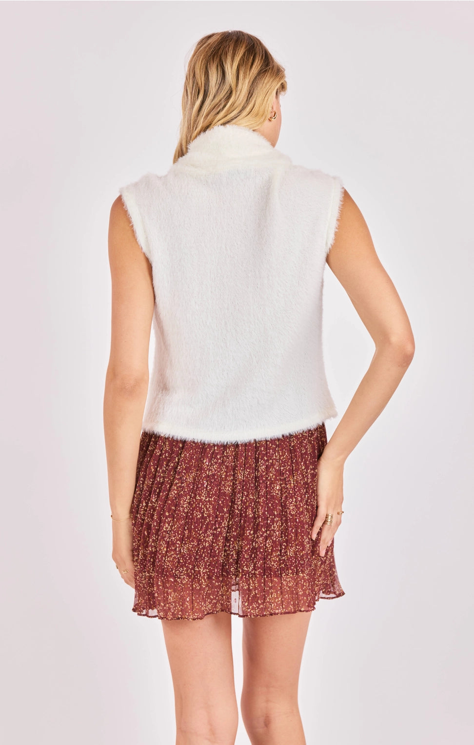 Fiona Fuzzy Turtleneck Sweater Top