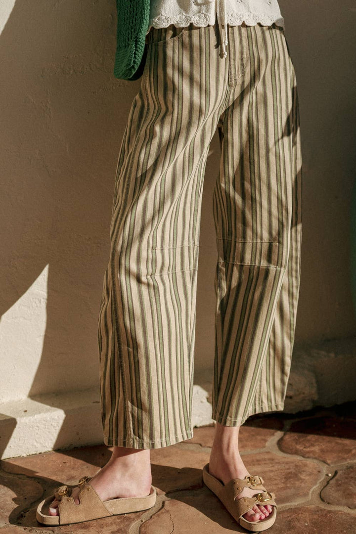 Blair Striped Barrel Pants