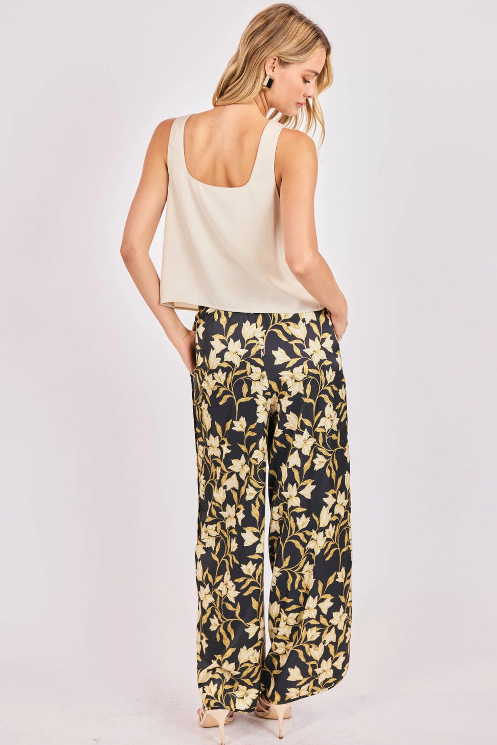 Gala Floral Satin Pants