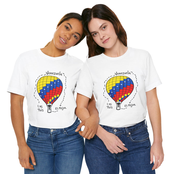 Venezuela Hot Air Balloon Tee — "Venezuela Mi País, El Mejor" Unisex Graphic Shirt
