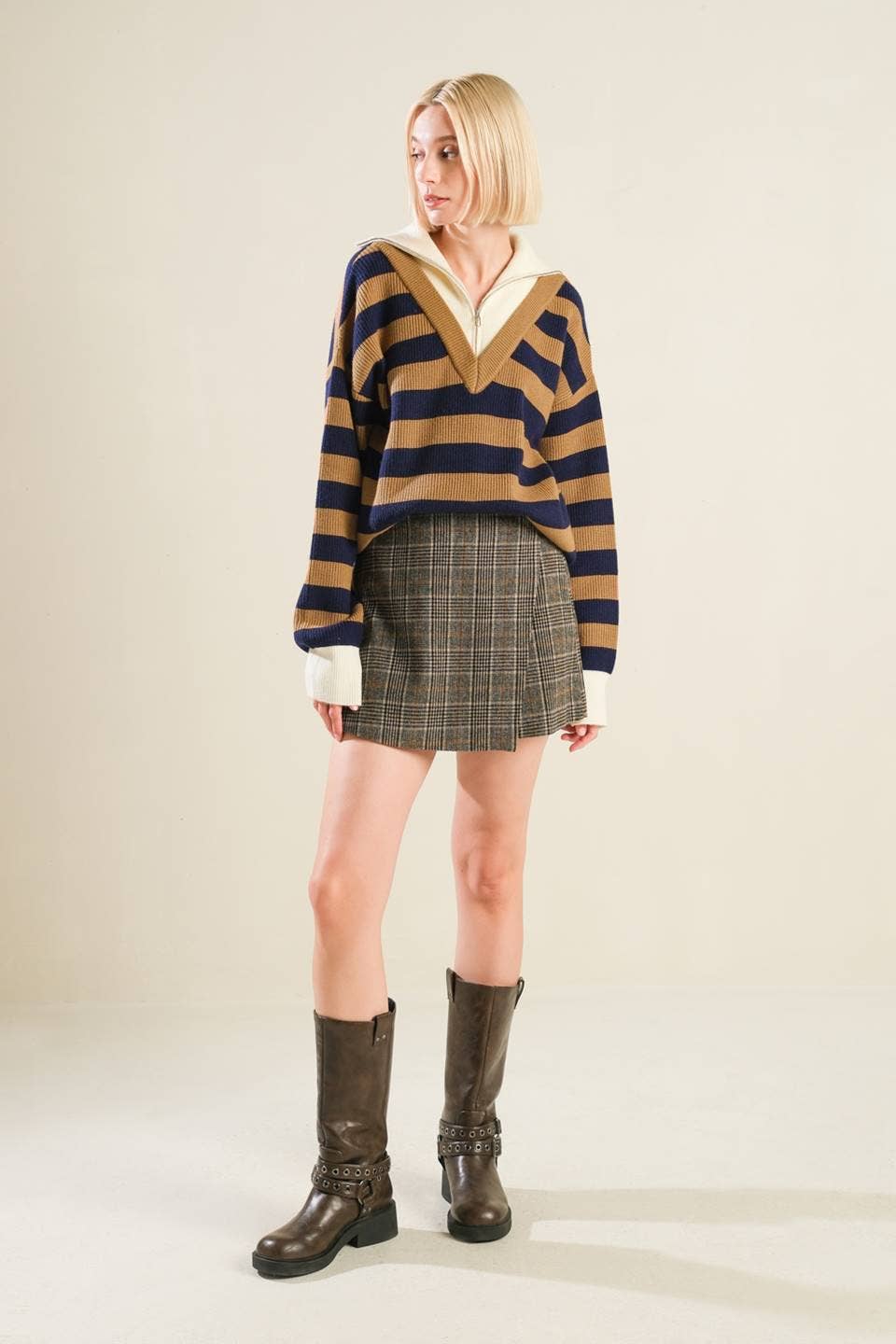 Paige Plaid Mini Skort