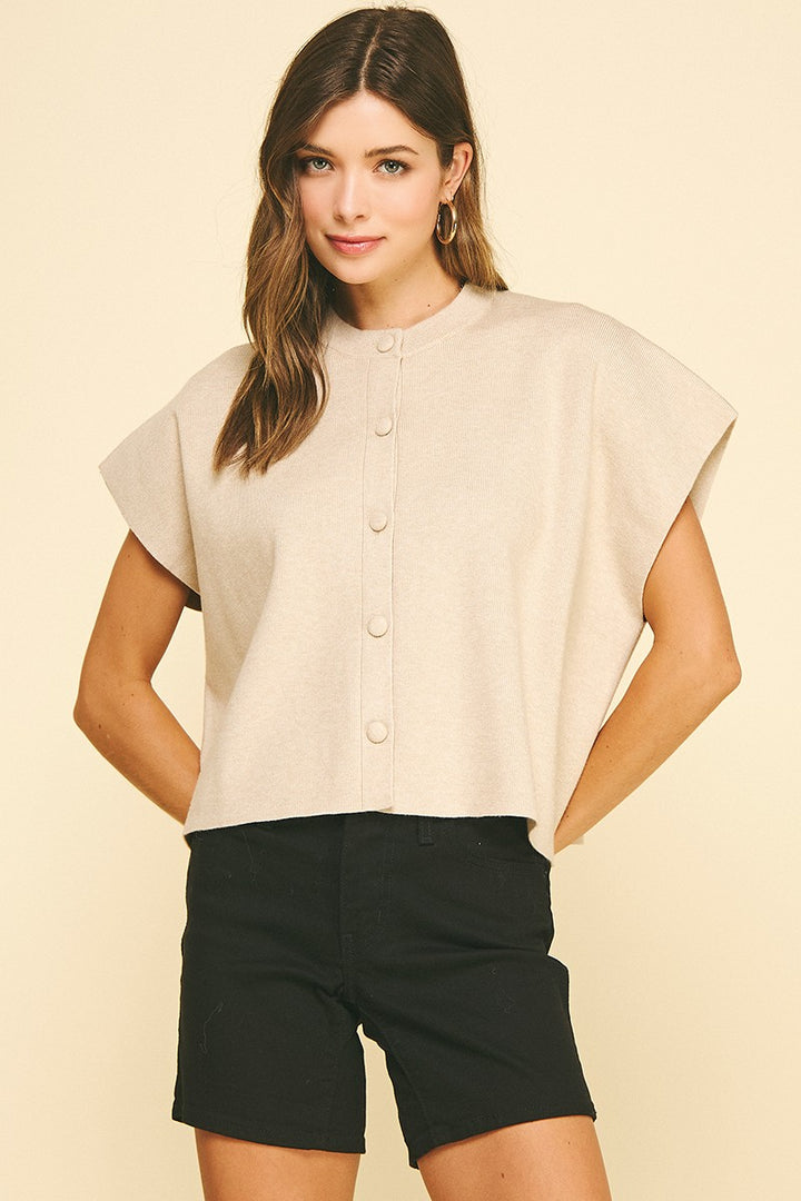 Khloe Cap Sleeve Sweater
