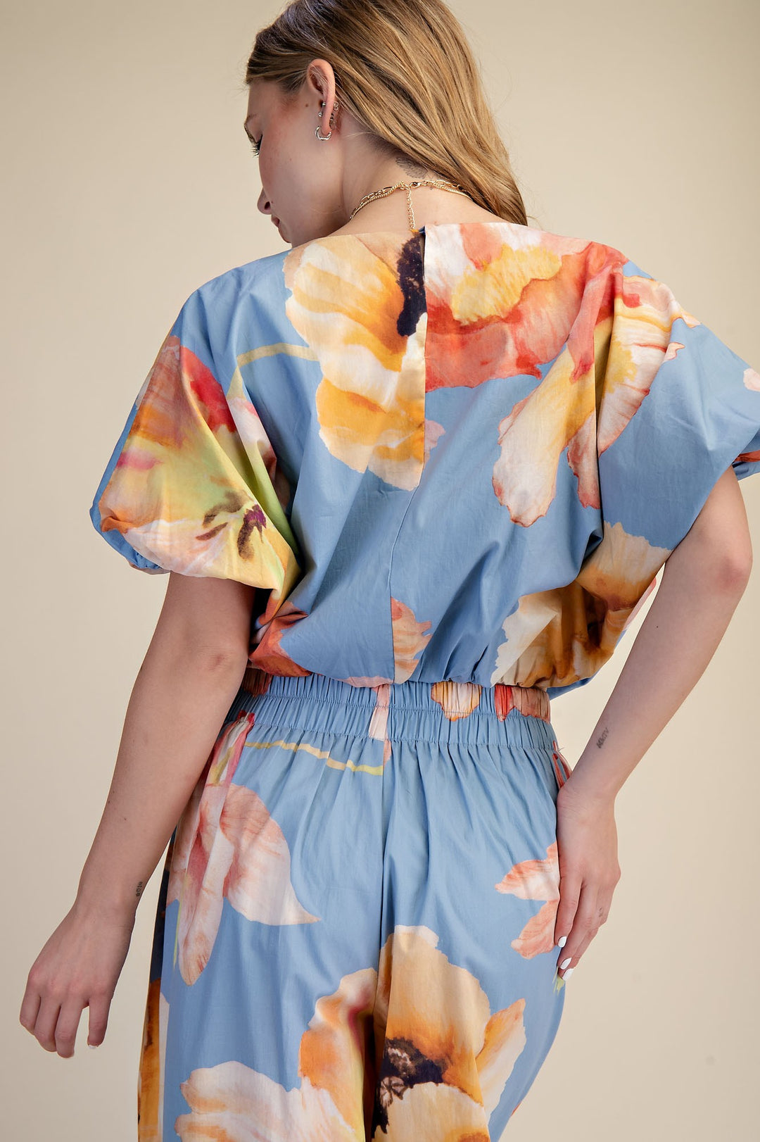 Valencia Floral Ballon Blouse