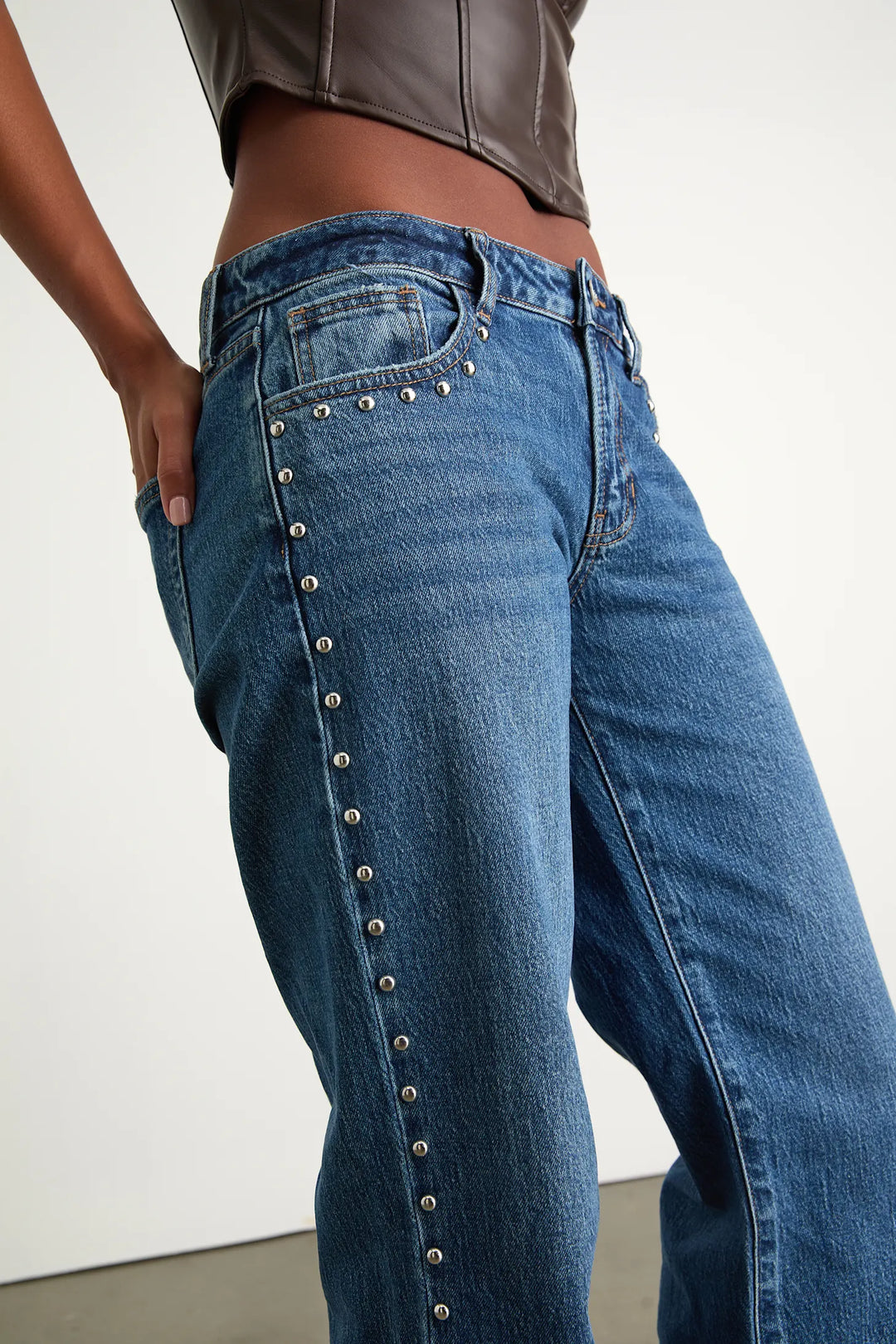 Studded Baggy Jeans