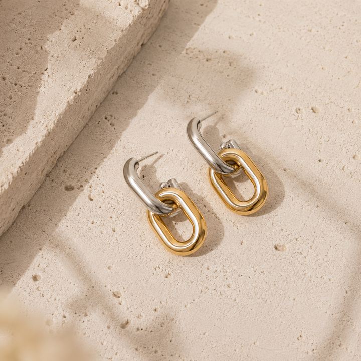 Jasmine Double Chain Earrings
