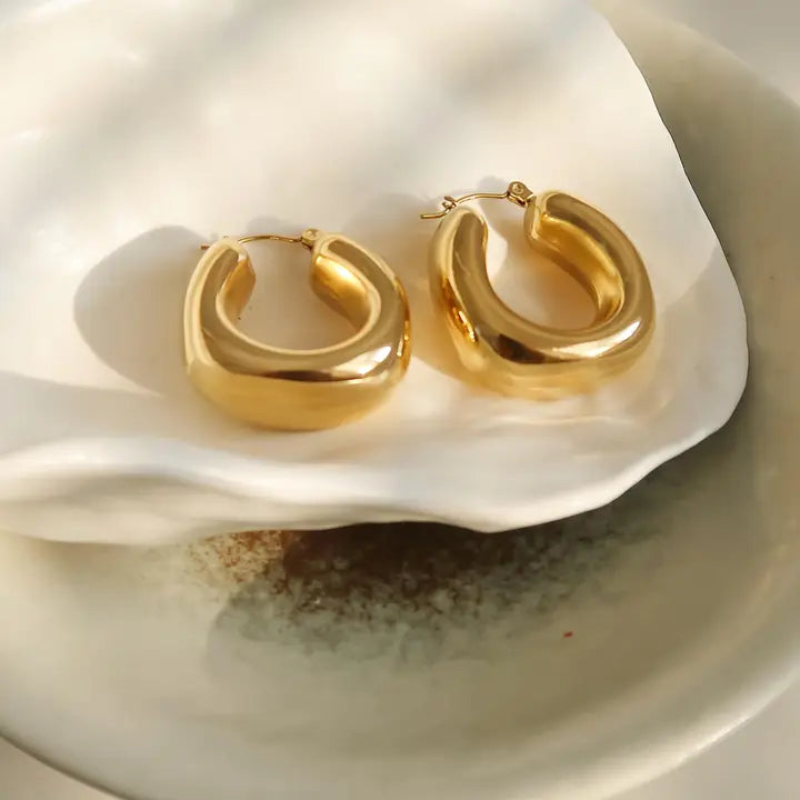 Hunter U Hoop Earrings