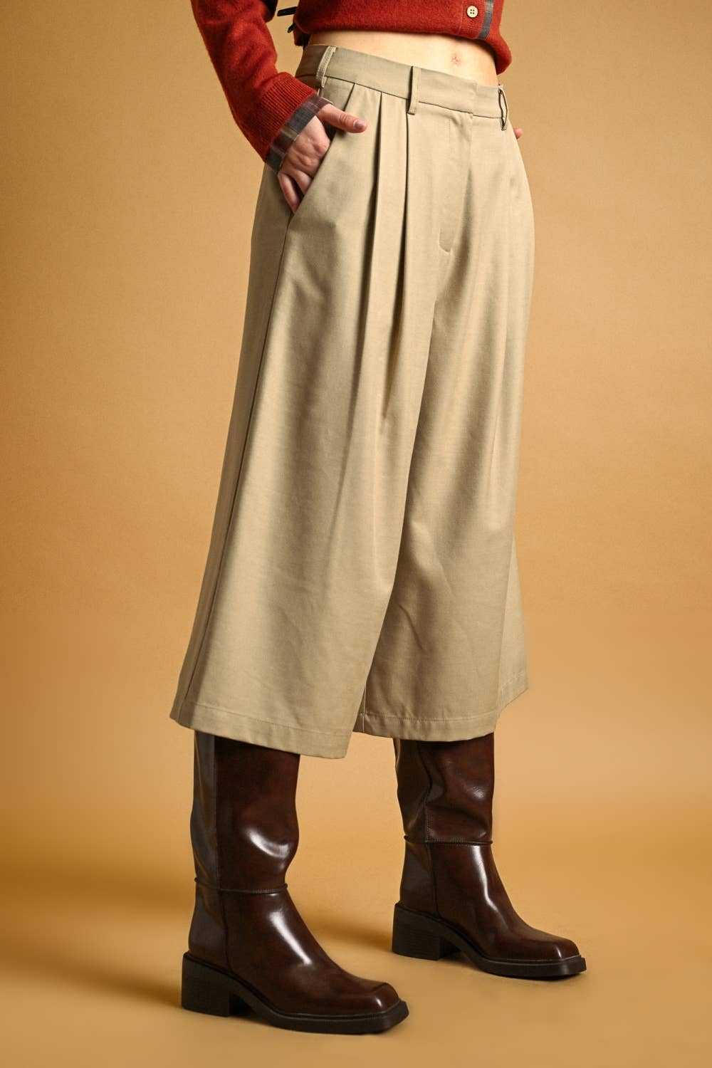 Isabella Pleated Bermuda Shorts