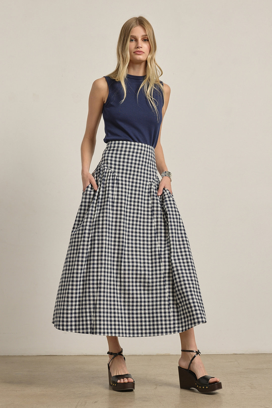 Brianna Gingham Skirt