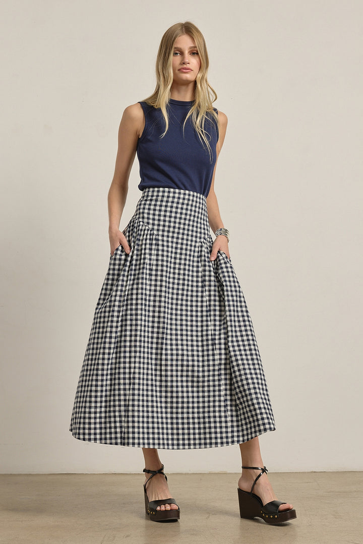 Brianna Gingham Skirt