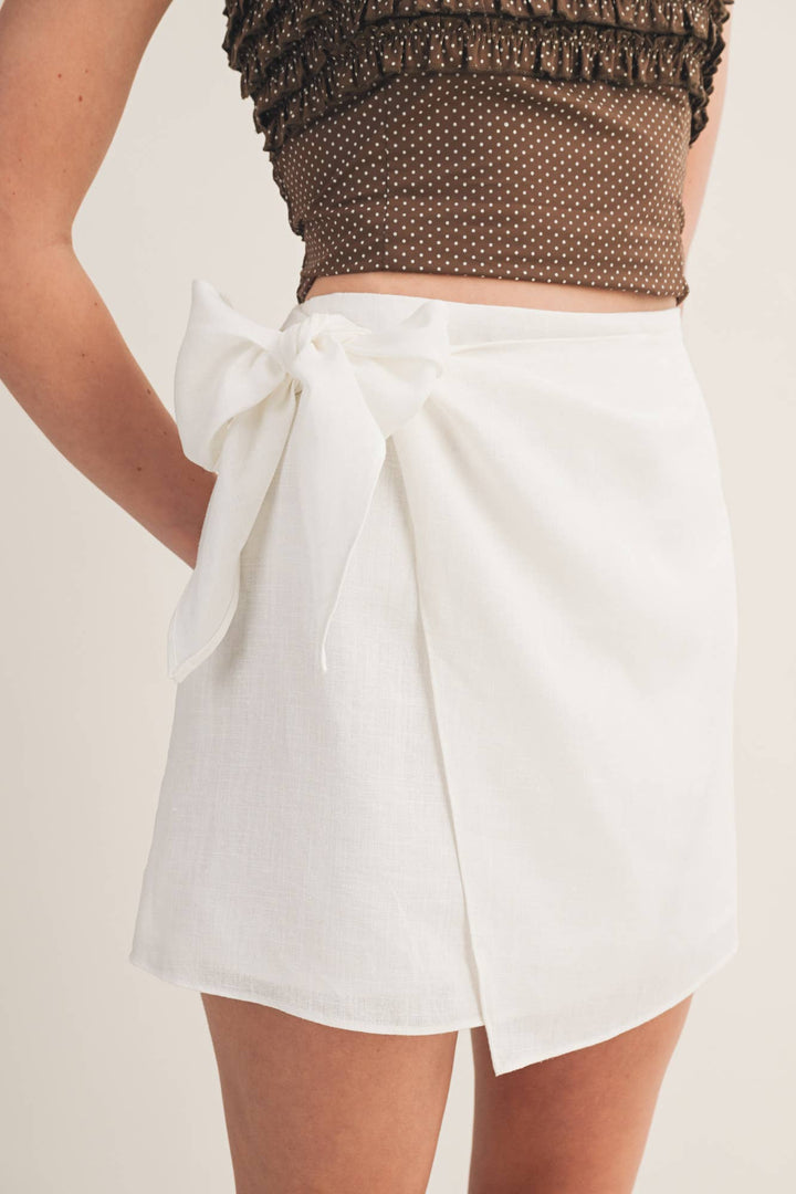 Ashley Side Bow Wrap Skort