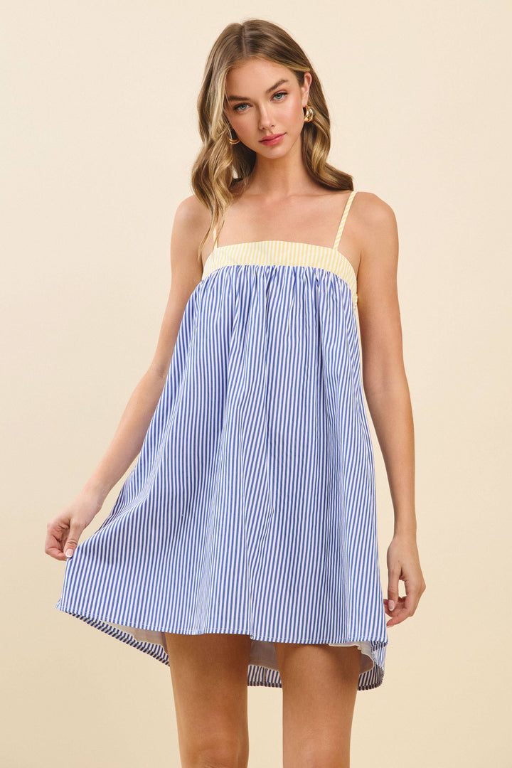 Dolly Striped Babydoll Dress