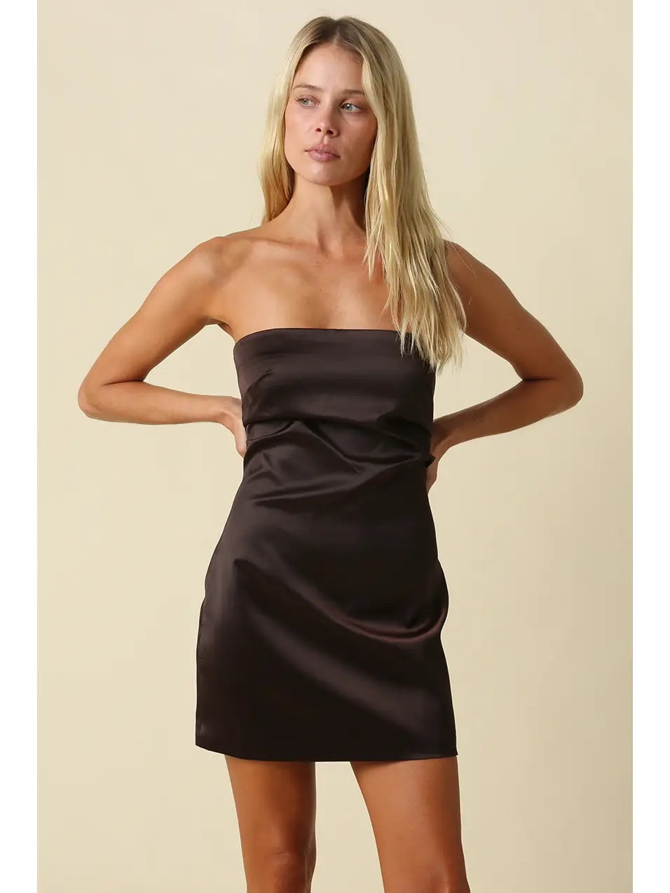 Lia Ruched Mini Dres