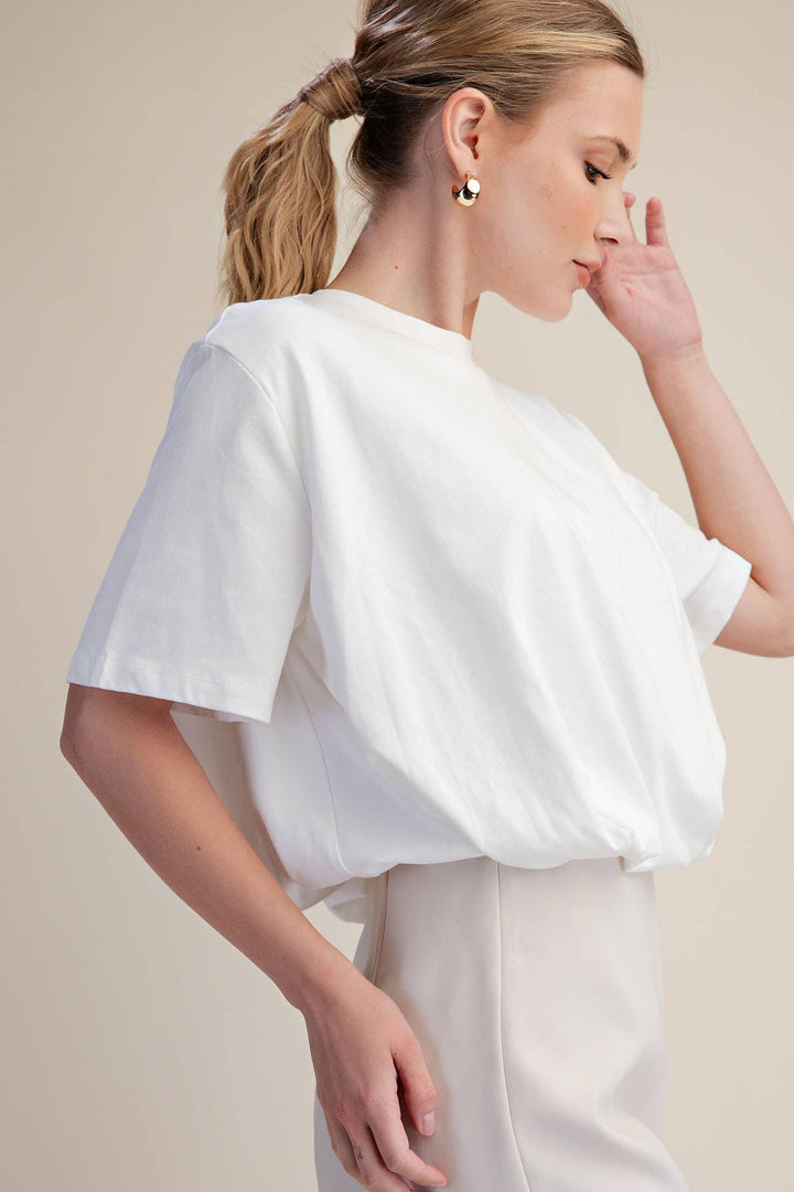Haylie Bubble Hem Top