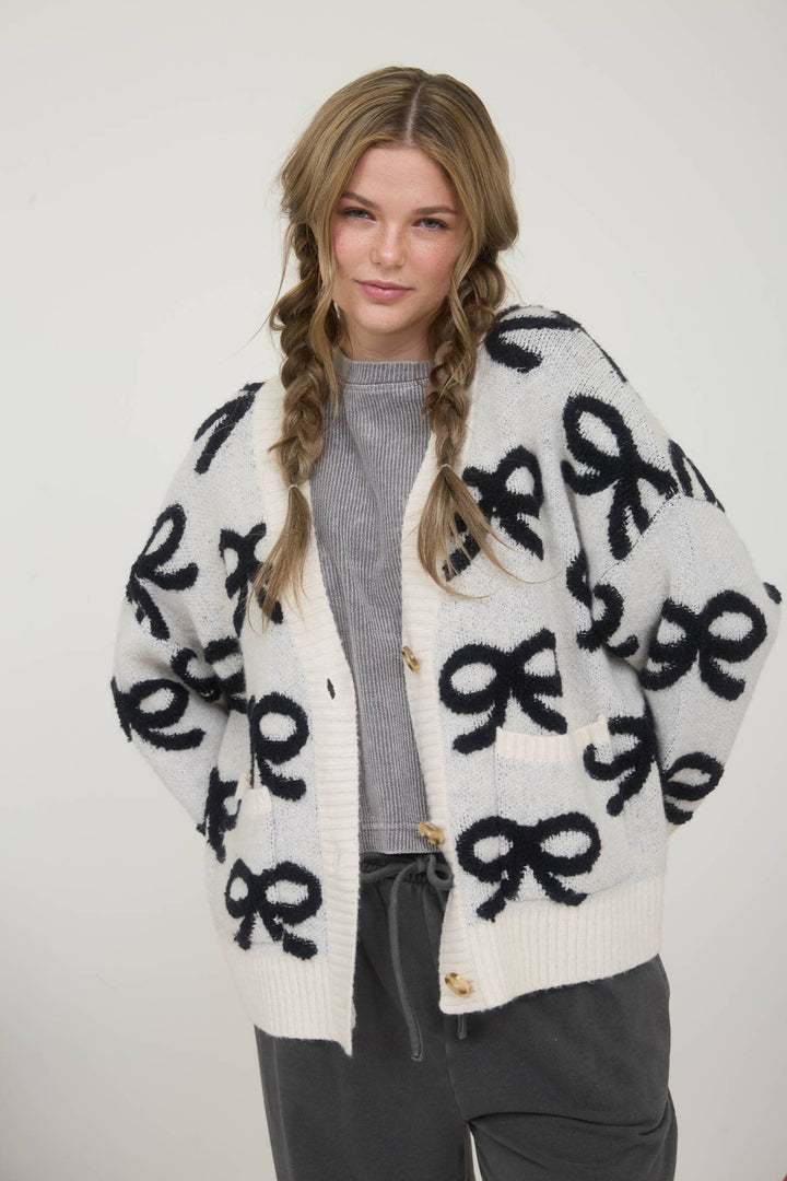 Brianna Bow Cardigan