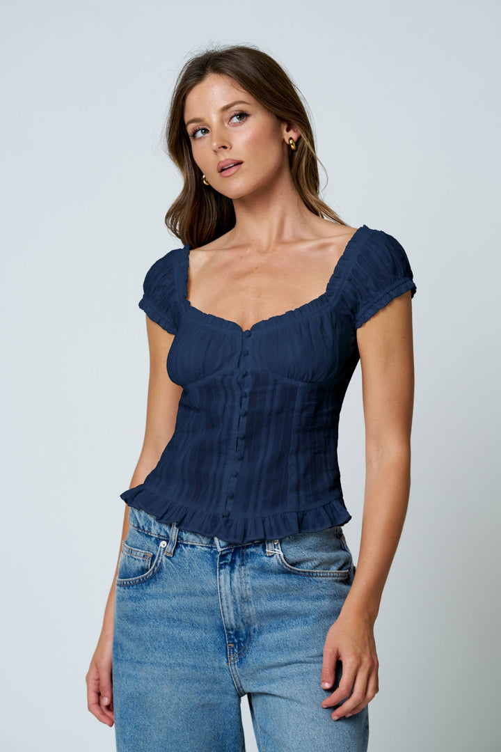 Mina Botton Down Top