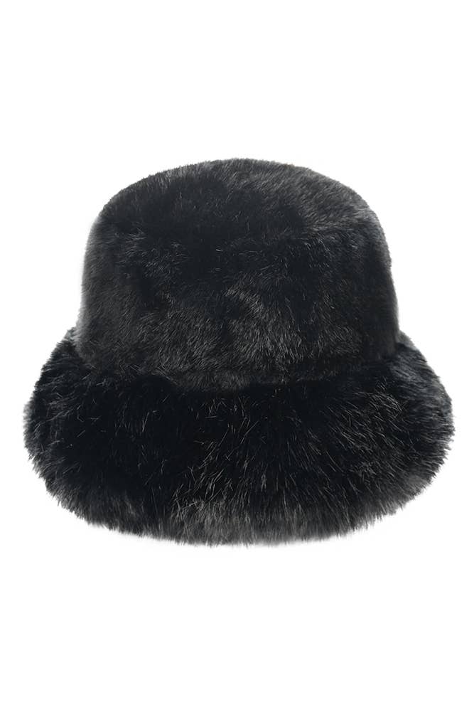 Lauren Faux Fur Bucket Hat