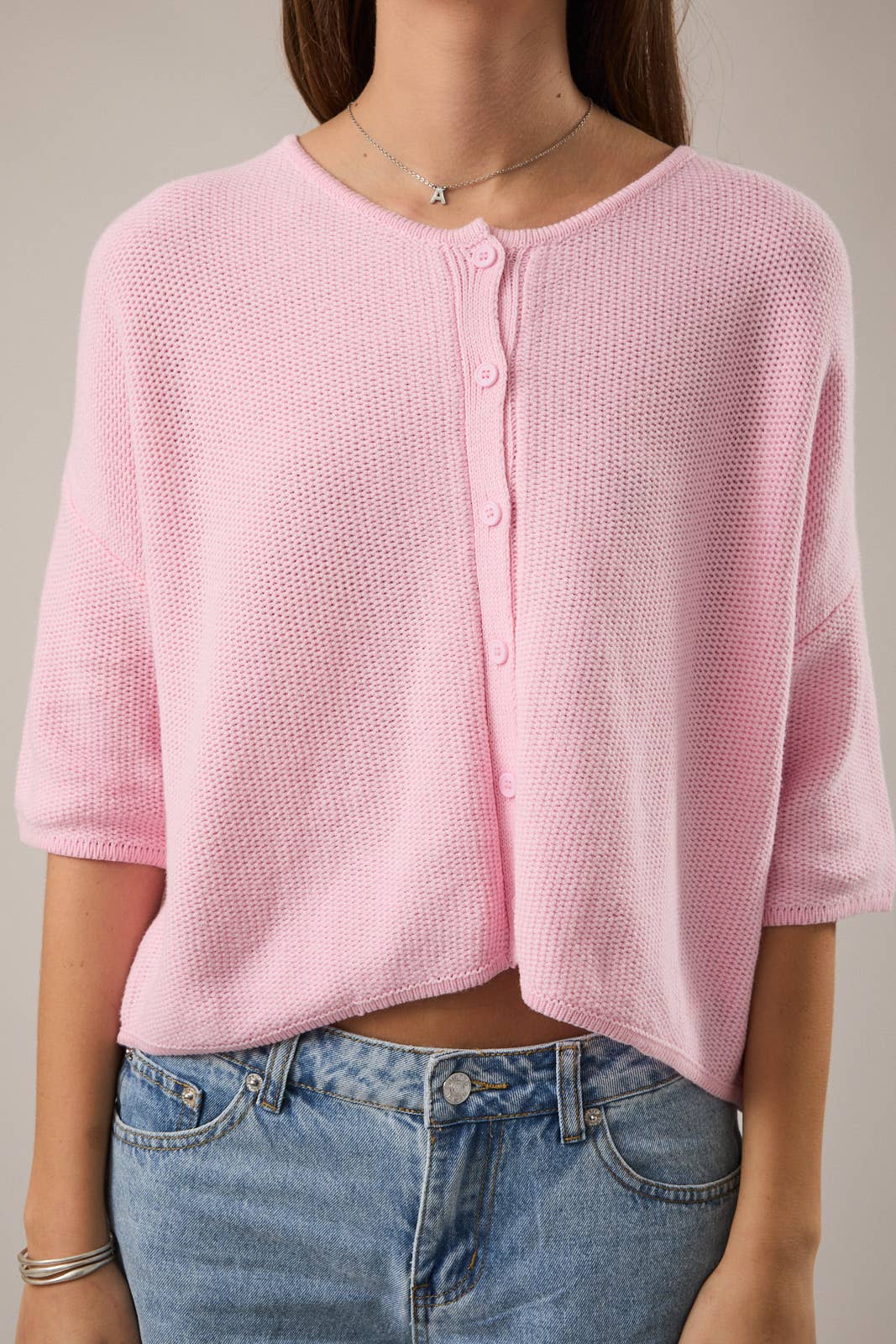 Cory Short Sleeve Boxy Cardigan