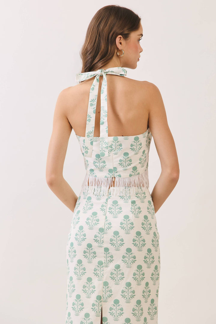Laos Fringe Halter Top