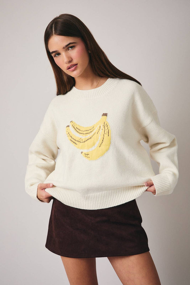 Banana Graphic Sweater