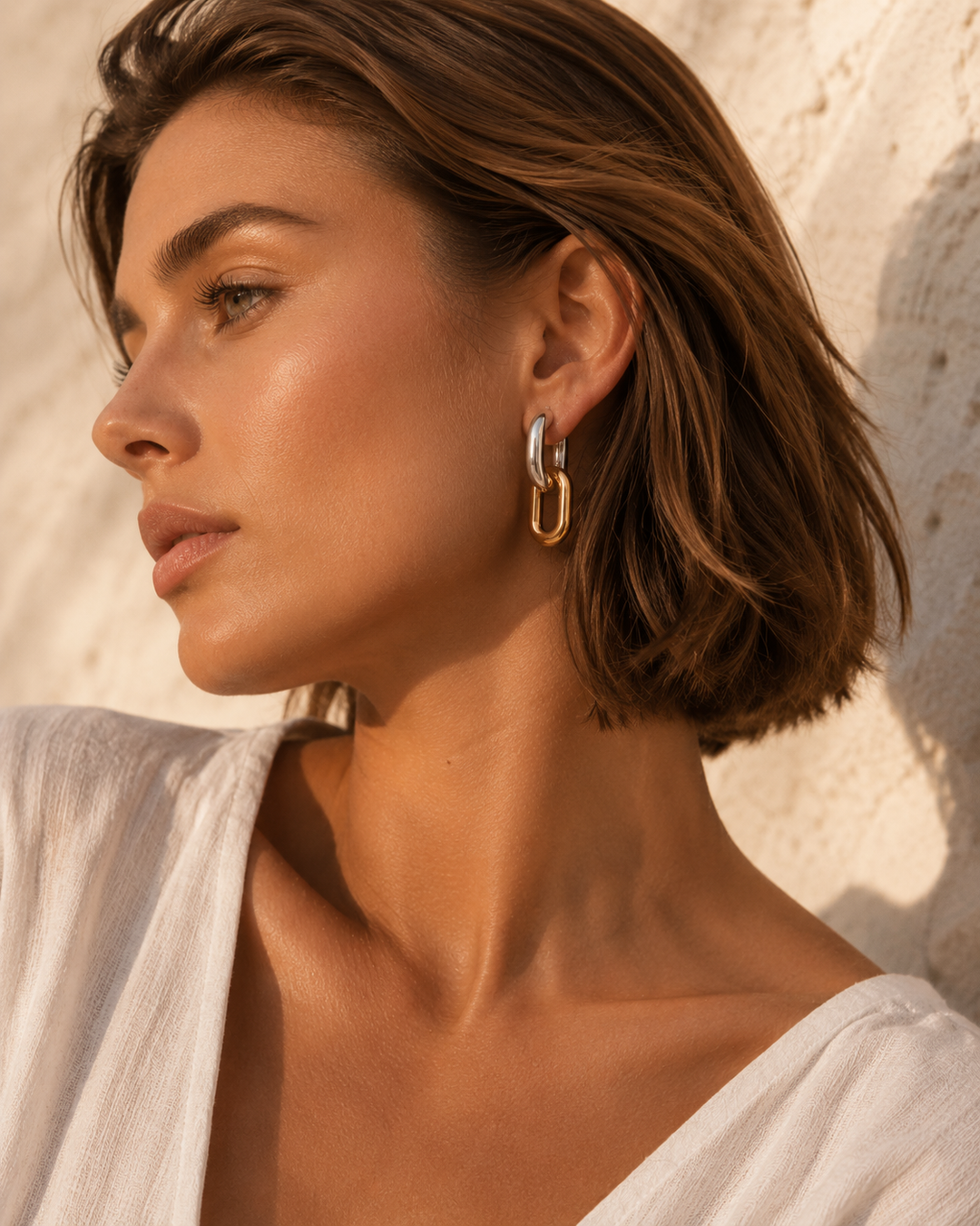 Jasmine Double Chain Earrings